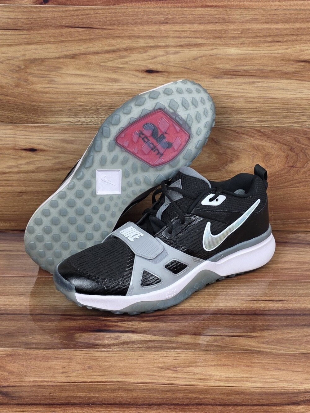 Nike Air Zoom Diamond Elite Turf Baseball Shoes Black Grey FN4250-002 Men’s 11.5